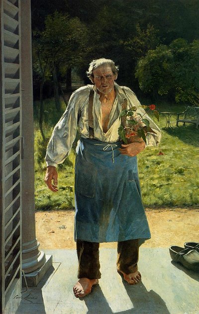 The Old Gardener by Emile Claus